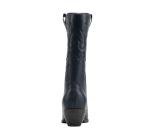 Soda Reno Women Western Cowboy Pointed Toe Knee High Pull On Tabs Boots (Navy, US Footwear Size System, Adult, Women, Numeric, Medium, 9.5)
