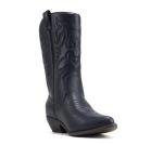 Soda Reno Women Western Cowboy Pointed Toe Knee High Pull On Tabs Boots (Navy, US Footwear Size System, Adult, Women, Numeric, Medium, 9.5)