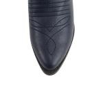 Soda Reno Women Western Cowboy Pointed Toe Knee High Pull On Tabs Boots (Navy, US Footwear Size System, Adult, Women, Numeric, Medium, 9.5)