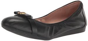 Cole HAAN Womens TOVA Bow Ballet, Black Leather, 9-B US
