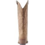 IUV Cowboy Boots For Women Western Cowgirl Boots with Chunky Heel Mid Calf Snip Toe Ideal for low insteps
