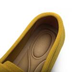 Women's Lightweight Knitted Loafers Casual Flat Shoes Comfortable Boat Shoes Flat Bottomed Breathable Shoes-Ginger-8.5