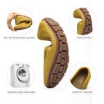 Women's Lightweight Knitted Loafers Casual Flat Shoes Comfortable Boat Shoes Flat Bottomed Breathable Shoes-Ginger-8.5