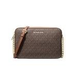 Michael Kors Women's Brown Jet Set Crossbody Bag