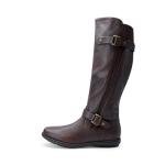 DREAM PAIRS Women's Black Faux Fur Knee-High Boots