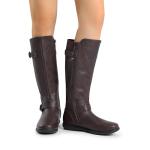 DREAM PAIRS Women's Black Faux Fur Knee-High Boots