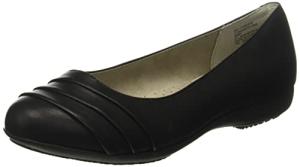 CLIFFS BY WHITE MOUNTAIN Clara Women's Ballet Flat, Black/Burnished/Smooth, 8 M