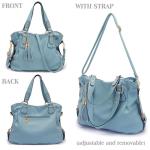 Soperwillton Fashion Handbag for Women Shoulder Bag Top Handle Satchel Hobo Tote Bag Purse Set 4pcs