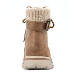 CLIFFS BY WHITE MOUNTAIN Women's Hearty Boot, Tan/Fabric/Sweater, 6.5 M