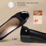 DREAM PAIRS Women's Ballet Flats Work Office Dress Shoes Comfortable Dressy Casual Flats for Women,Size 8,Black,SDFA26016W