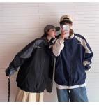 Vintage Patchwork Hip Hop Style Streetwear Bomber Jacket