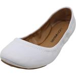 Lucky Brand womens Emmie Ballet Flat, Bright White, 7.5 US