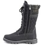 POLAR Womens Winter Thermal Snow Outdoor Warm Mid Calf Waterproof Durable Boot - Black - US9/EU40 - YC0376