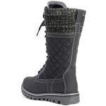 POLAR Womens Winter Thermal Snow Outdoor Warm Mid Calf Waterproof Durable Boot - Black - US9/EU40 - YC0376