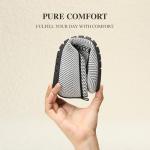 DREAM PAIRS Loafers for Women Penny Knitted Loafer Casual Comfortable Slip On Flats Work Business Walking Shoes,Size 8.5,Black/White,SDLS26001W