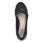 CLIFFS BY WHITE MOUNTAIN Women's Bowie Wedge, Black/Nylon, 7.5 M