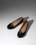 Women's Natural Soul Black Synthetic Flat Shoes