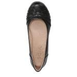Women's Natural Soul Black Synthetic Flat Shoes