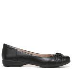 Women's Natural Soul Black Synthetic Flat Shoes