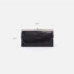 HOBO Lauren Black Leather Clutch Wallet for Women