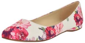 Nine West Women's Speakup Flat, Pink Tea Party Floral Multi 660, 8.5
