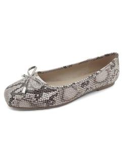 Kenneth Cole Reaction Women's Elstree Ballet Flat,Natural Snake,7