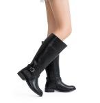 Vepose Women's Black Knee High Boots, Fashion Riding Tall Boot with Zipper, 948 Size 10 US - Calf Boots (CJY948 Black 10)