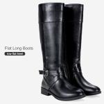 Vepose Women's Black Knee High Boots, Fashion Riding Tall Boot with Zipper, 948 Size 10 US - Calf Boots (CJY948 Black 10)