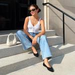 DREAM PAIRS Women's Knit Ballet Dressy Flats Comfortable Washable Flexible Breathable Casual Classic Work Office Walk Pointed Toe Flats,Size 7,Black,SDFA26003W