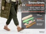 MelSyd Sheepskin Mini Boots Womens: -22℉ Thermal Insulated Ankle Booties Daily Comfort - Waterproof Suede Breathable Winter Shoes for Professional Women Urban Commute & Office Wear‌ - Olive Size 9
