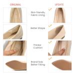 Nude Suede Pointed Toe Women’s Slip-On Flats