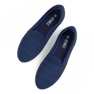 ATHMILE Ballet Flats for Women Ballerina Slip On Round Toe Loafer Shoes Dressy Casual for Wedding Business Daily 2026 Fashion Zapatos Bajos para Mujer Navy 8