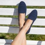 ATHMILE Ballet Flats for Women Ballerina Slip On Round Toe Loafer Shoes Dressy Casual for Wedding Business Daily 2026 Fashion Zapatos Bajos para Mujer Navy 8