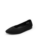 DREAM PAIRS Women's Knit Ballet Dressy Flats Comfortable Washable Flexible Breathable Casual Classic Work Office Walk Pointed Toe Flats,Size 9,Black,SDFA26003W