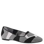 Skechers Women's Black/White Knit Loafer Flats