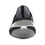 Skechers Women's Black/White Knit Loafer Flats