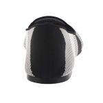 Skechers Women's Black/White Knit Loafer Flats