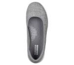 Skechers Women's Go Walk Lite-Susie Ballet Flat, Gray, 9 Medium US