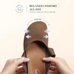 DREAM PAIRS Women's Mary Jane Ballet Flats Barefoot Knit Wide Toe Box Arch Support Flat Shoes for Women Dressy Casual Office Business Work Travel Walk,Size 8,Brown,SDFA26004W