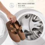 DREAM PAIRS Women's Mary Jane Ballet Flats Barefoot Knit Wide Toe Box Arch Support Flat Shoes for Women Dressy Casual Office Business Work Travel Walk,Size 8,Brown,SDFA26004W