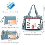 Soperwillton Fashion Handbag for Women Shoulder Bag Top Handle Satchel Hobo Tote Bag Purse Set 4pcs