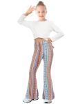 Vintage Women's Print Bell Bottom Flare Palazzo Pants