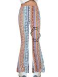 Vintage Women's Print Bell Bottom Flare Palazzo Pants