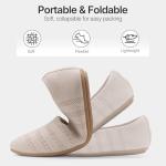 ATHMILE Ballet Flats for Women Ballerina Slip On Round Toe Loafer Shoes Dressy Casual for Wedding Business Daily 2026 Fashion Zapatos Bajos para Mujer Nude Size 8