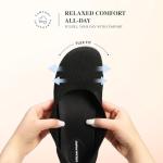DREAM PAIRS Women's Ballet Flats Dressy Arch Support Wide Toe Box Knit Flats Comfortable Round Toe Slip On Travel Work Business Office Barefoot Shoes,Size 8.5,Black,SDFA26015W