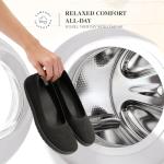 DREAM PAIRS Women's Ballet Flats Dressy Arch Support Wide Toe Box Knit Flats Comfortable Round Toe Slip On Travel Work Business Office Barefoot Shoes,Size 6.5,Black,SDFA26015W