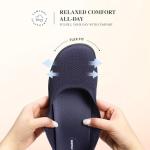 DREAM PAIRS Women's Ballet Flats Dressy Arch Support Wide Toe Box Knit Flats Comfortable Round Toe Slip On Travel Work Business Office Barefoot Shoes,Size 10,Navy,SDFA26015W