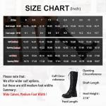 Vepose Women's Black Lace Platform Combat Knee High Boots with Comfort 953 Chunky Heel Size 8 (CJY953 Black 08)