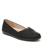 LifeStride Womens Notorious Ballet Flat, Black, 8.5 US