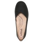 LifeStride Womens Notorious Ballet Flat, Black, 8.5 US